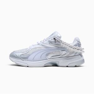 Women’s PUMA Extos Feminine Pack - Silver & White - Size 10.5